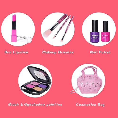 Miniatura 5 de VisionKids Maquillaje de simulación para niños pequeños, kit de maquillaje para niñas, juegos de maquillaje para niñas pequeñas, juegos de