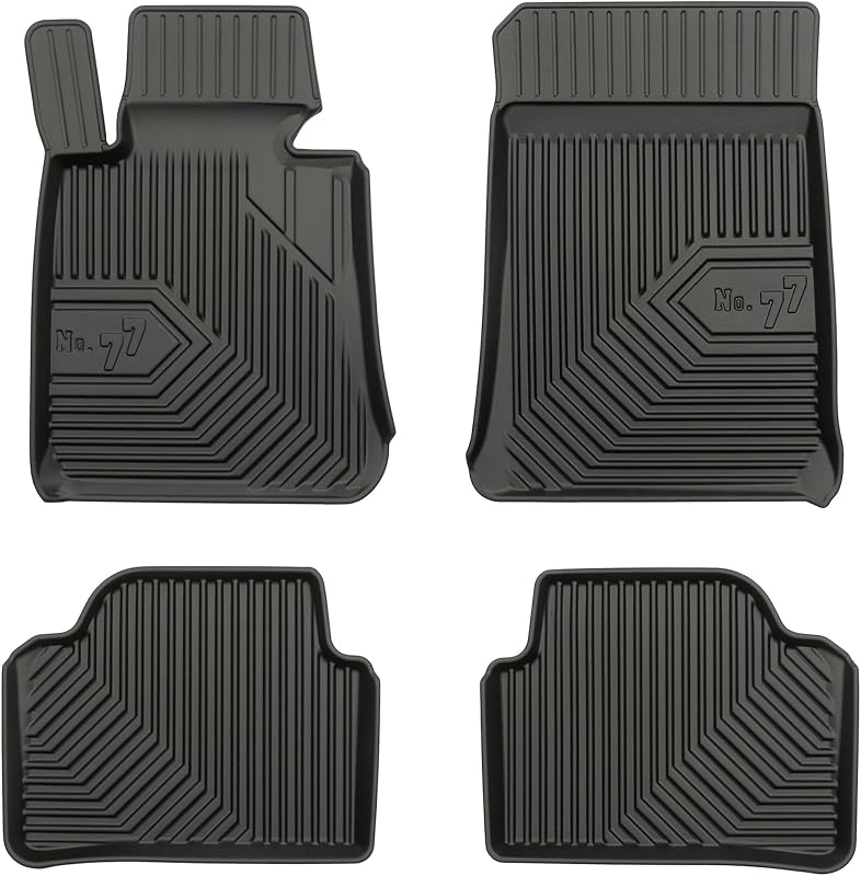 MOTOS Rubber Mats for BMW 3 Series E90 2004-2012 Improve the Comfort of Your Travels with the Non-Slip Carpet Car No.77- Multi-Season Car Mats