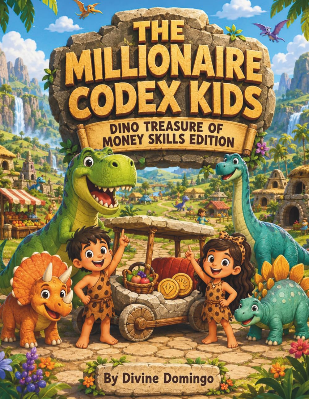 THE MILLIONAIRE CODEX KIDS DINO TREASURE OF MONEY SKILLS EDITION: An Educational Dinosaur Adventure About Earning, Saving, Assets & Liabilities, and Investing.