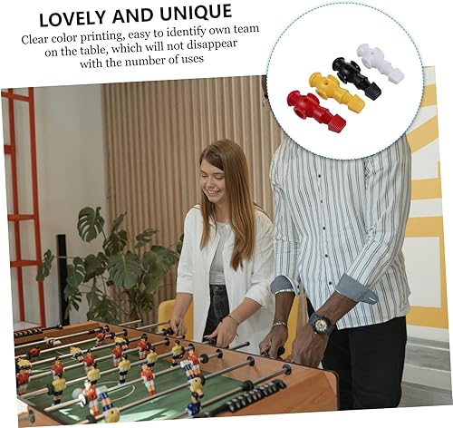 Miniatura 9 de BESPORTBLE 4 unids Juguetes Parte Dynamo Style Desktop Fun Toy Parts Torneo Fútbol Negro Máquina Futbolín Hombres Rojo Blanco Juego Amarillo Jugador