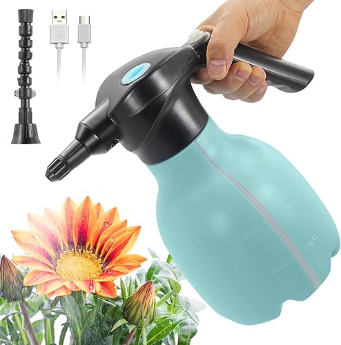 SideKing Botella pulverizadora eléctrica de 0.4 galones1.5L para plantas de interiorexterior, botella automática de rociador de plantas recargable