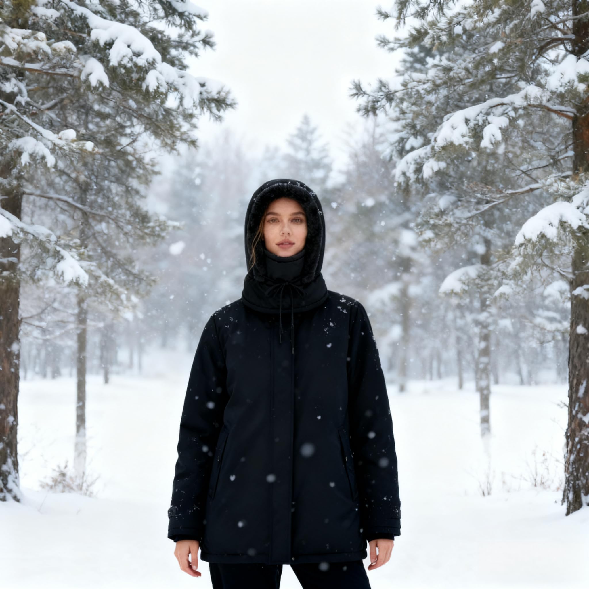 Cagoule Polaire Hiver, Chapeau Balaclava Hiver Anti-Vent, Bonnet Echarpe Cache Cou Thermique Homme Femme Réglable par Cordon, Multifonction Bonnet pour Ski, Cyclisme Activités Outdoor