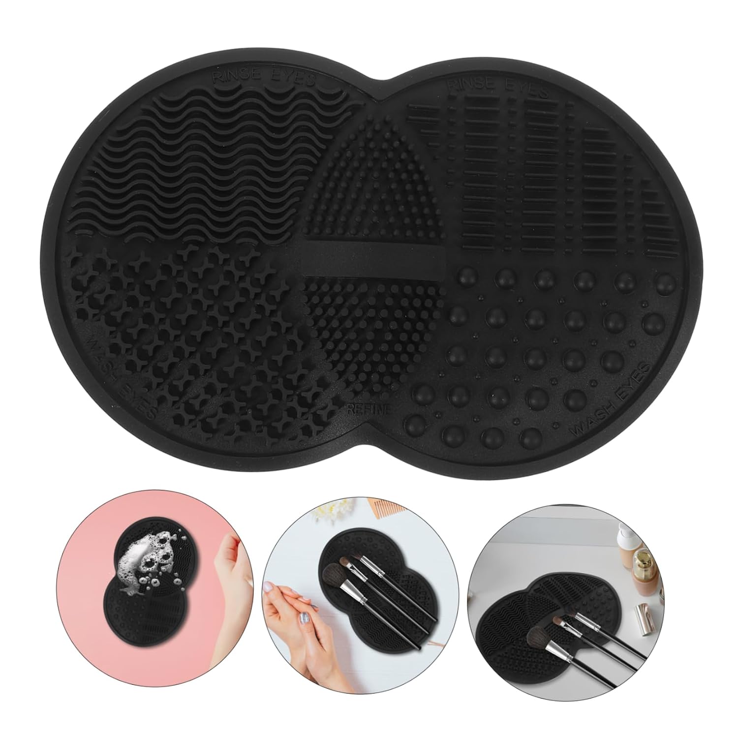 Silicone Makeup Brush Cleaner Makeup Brush Cleaning Pad Deep Cleaning Effect
