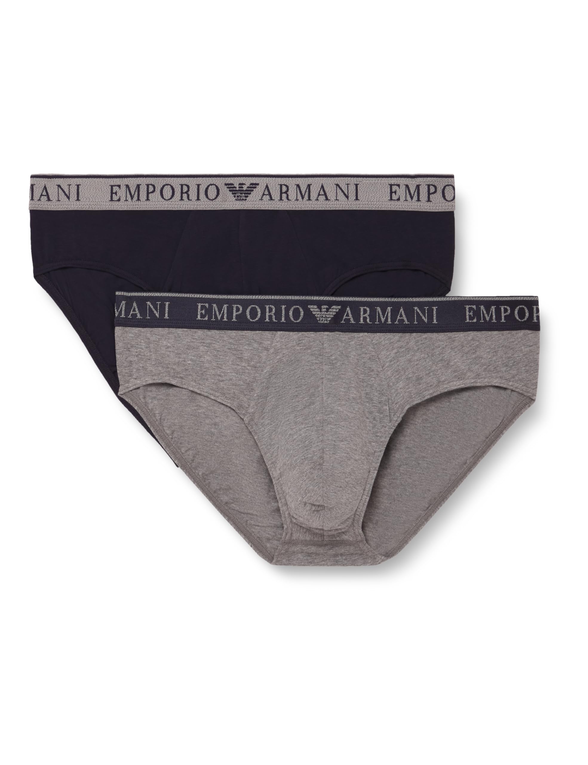 EMPORIO ARMANI Man's Endurance 2-Pack Brief Blue XL