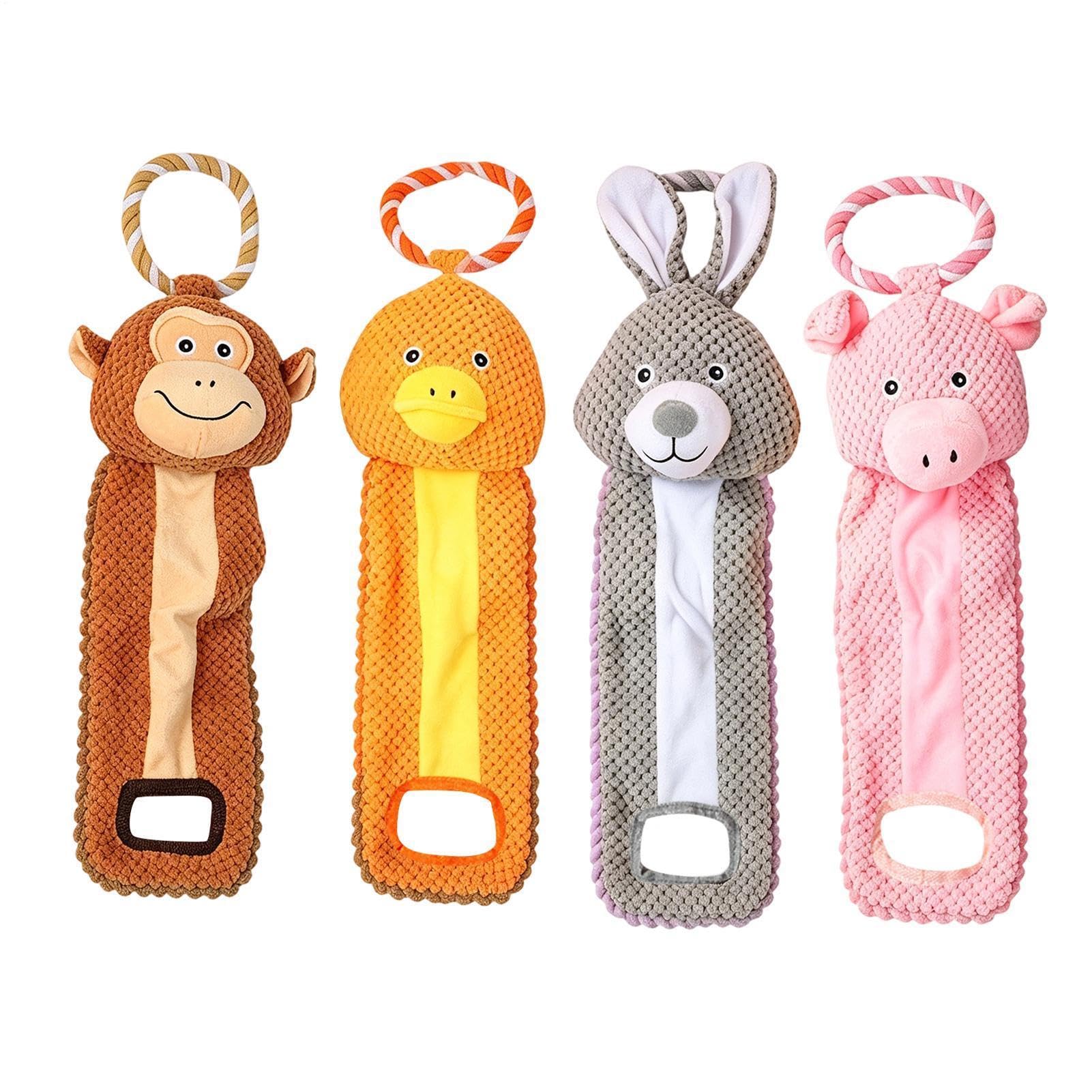 Juguetes chirriantes para perros Juego interactivo chirriante resistente de | Mordedores caninos Para entrenamiento, aburrimiento, hogar, viaje, coche, interior y exterior
