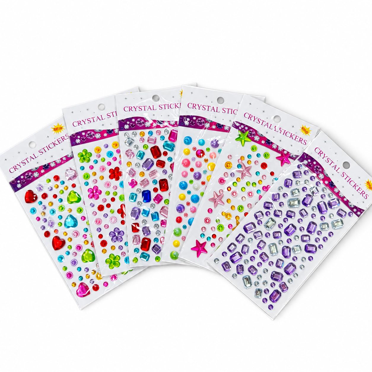 Gemstone Stickers - 500+ Crystal Rhinestones for Crafts -1