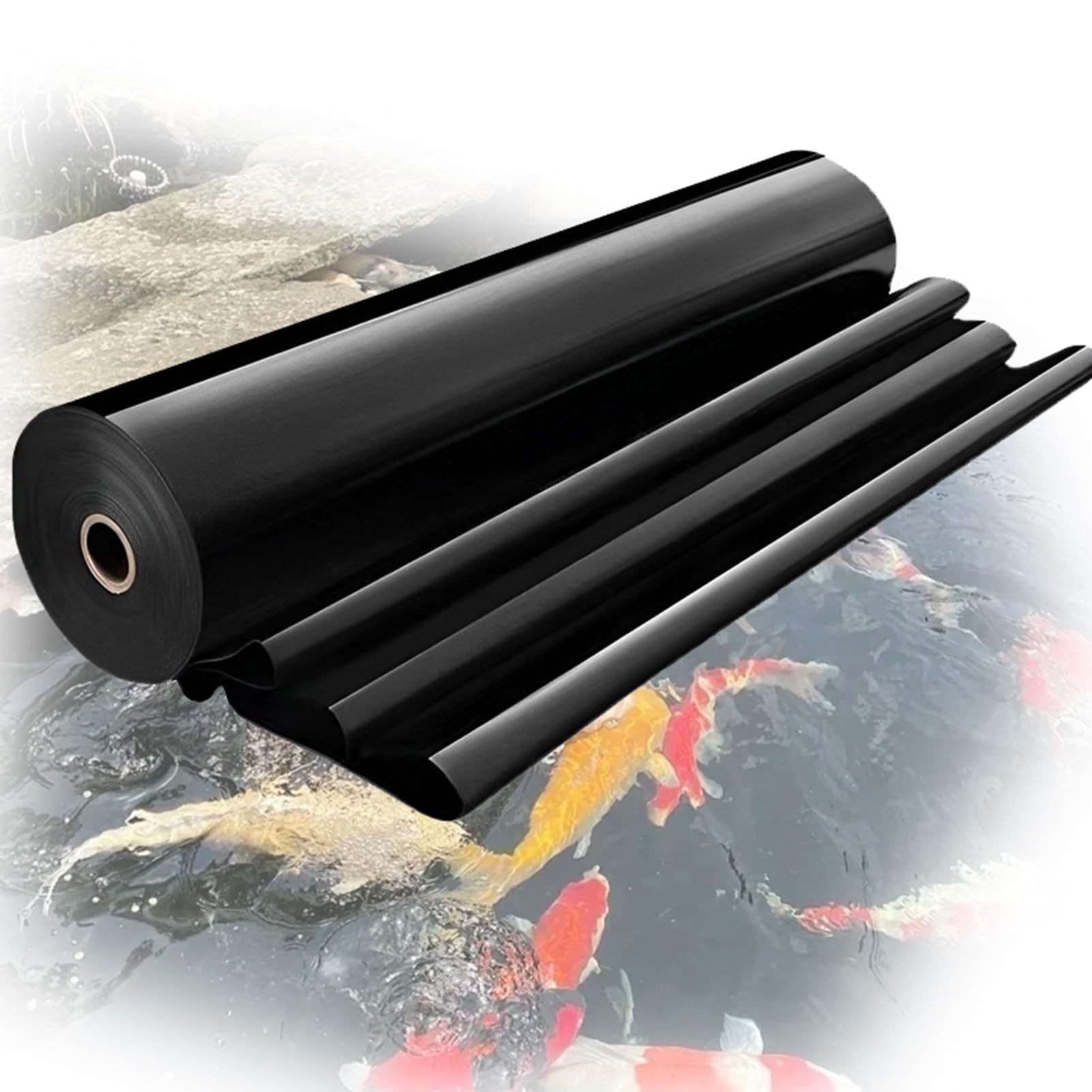 Revêtement de bassin en PEHD durable 20 mil membrane étanche pour grands bassins extérieurs