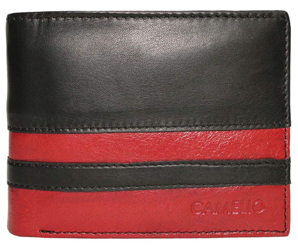 Camelio Black Leather Men's Wallet (CAM-BL-044)
