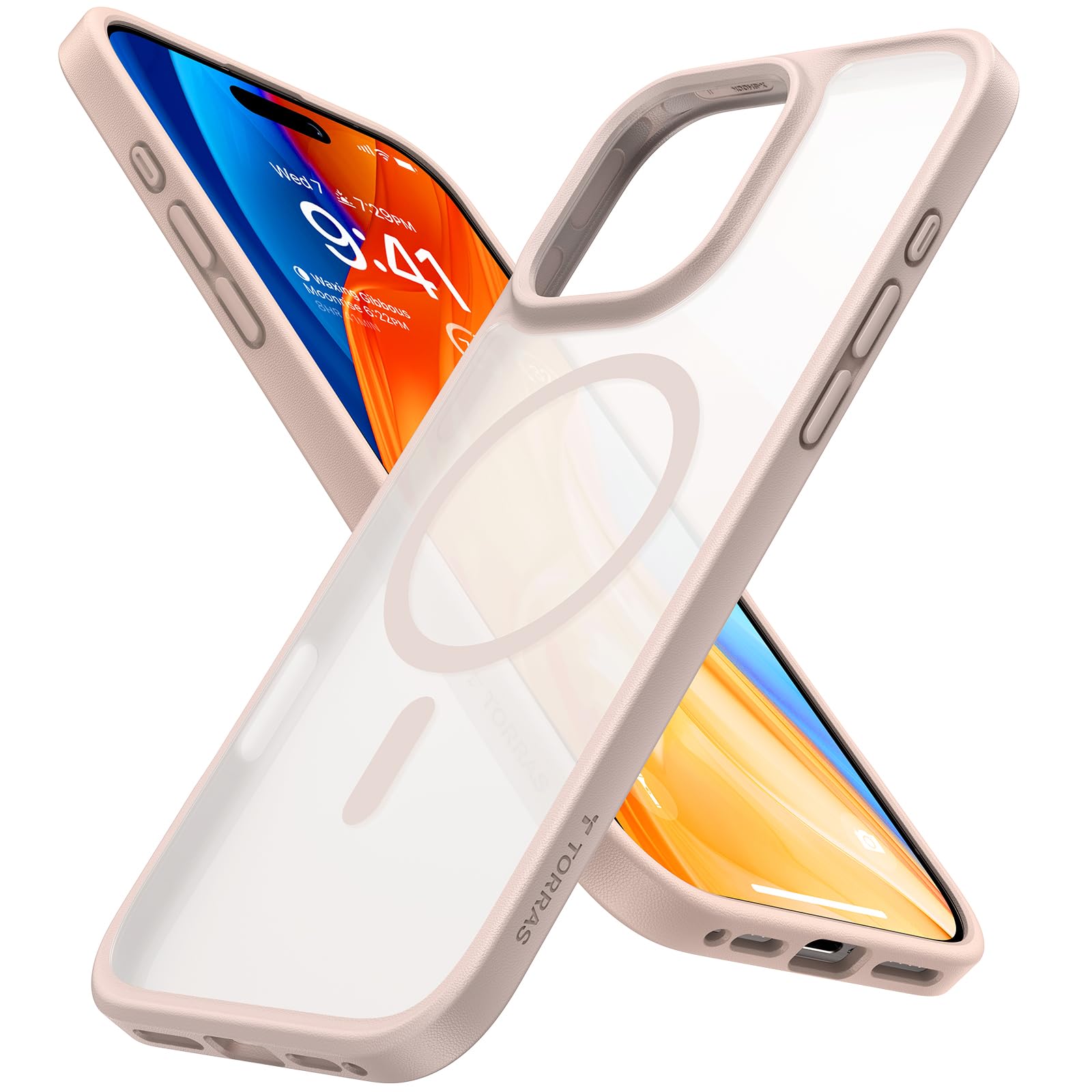 Amazon.com: TORRAS for iPhone 16 Pro Case Translucent Matte Back