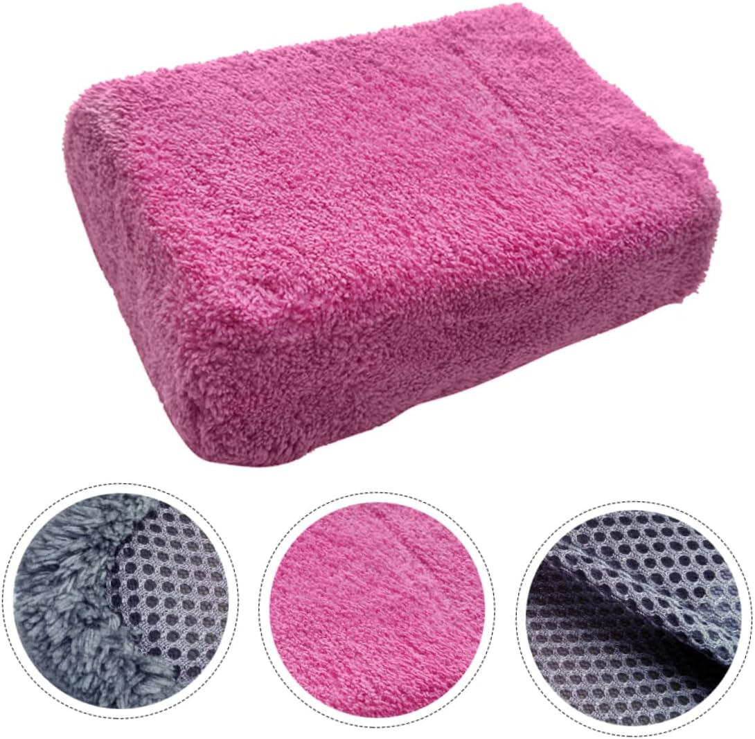 Alipis 3pcs Car Cleaning Sponge High Density Cleaning Cloth Ultra Absorbent Scratch Design Honeycomb Mesh for Dust Removal
