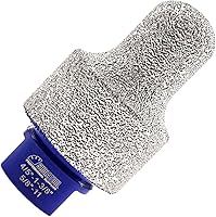 Vista 14 de SHDIATOOL Brocas de fresado de dedo de diamante de 0.394 in de ampliación y formación de agujeros existentes de bisel redondo para azulejos