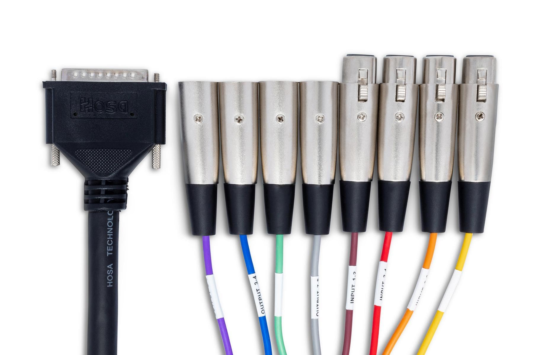 Amazon.com: Hosa AES-803T AES/EBU Snake, DB25 to 4 x XLR3M and 4 x