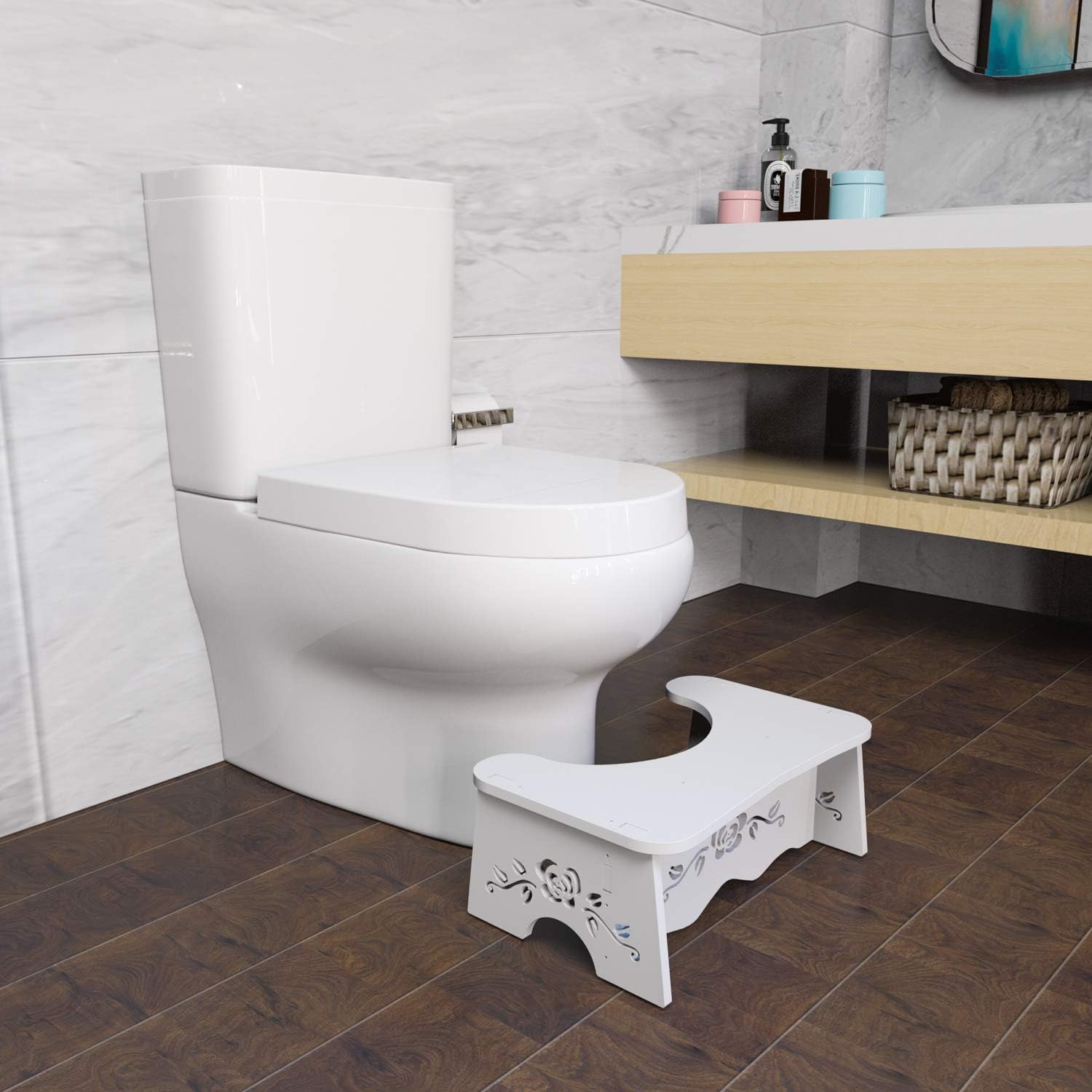 Bеѕt Quаlіtу 🔥 Squat Toilet Stool,Bathroom Squat Potty for Natural & Comfortable Aid,Wood-Plastic Board, Environmentally Friendly Materials Buу 1 gеt 1 🔥 Squat Toilet Stool,Bathroom Squat Potty for Natural & Comfortable Aid,Wood-Plastic Board, Environmentally Friendly Materials