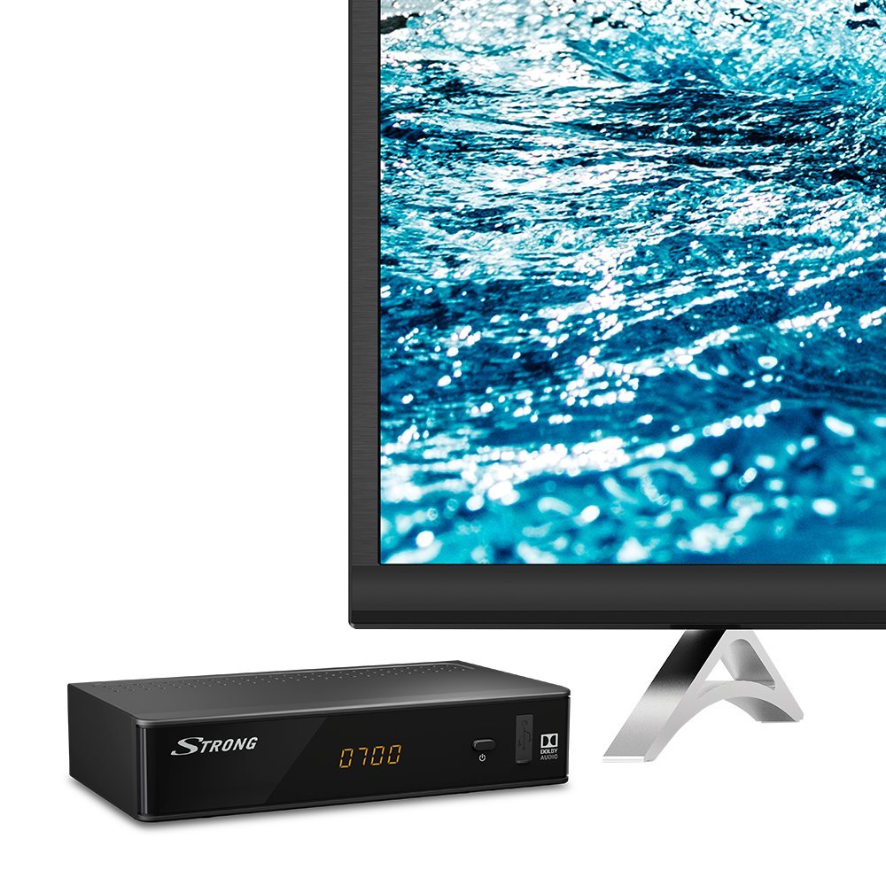 Strong DVB-T2 Receiver SRT 8212 Front-USB, allemandr DVB-T2 Standard (H.265)