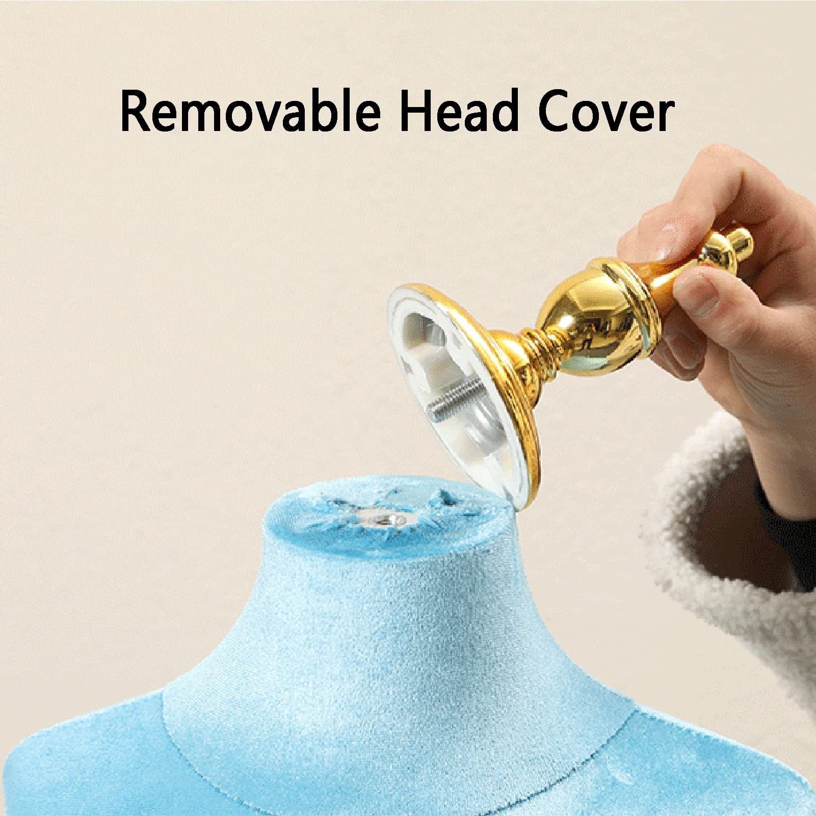 Child Mannequin Torso Body, Adjustable Height Dress Form with Wooden Arms, Dummy Model for 2 8 Years Old Kids Clothing Display, 6 Colors (Orange 2 Yea