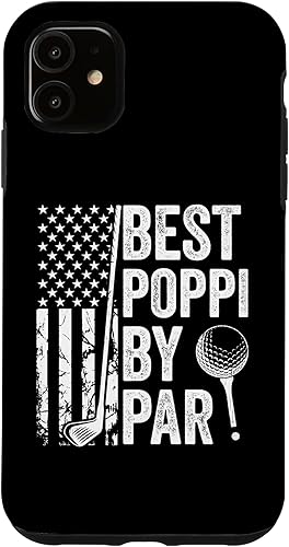 Miniatura 7 de iPhone XXS Best Poppi By Par USA Flag Golf Father's Day Golfing Dad Case