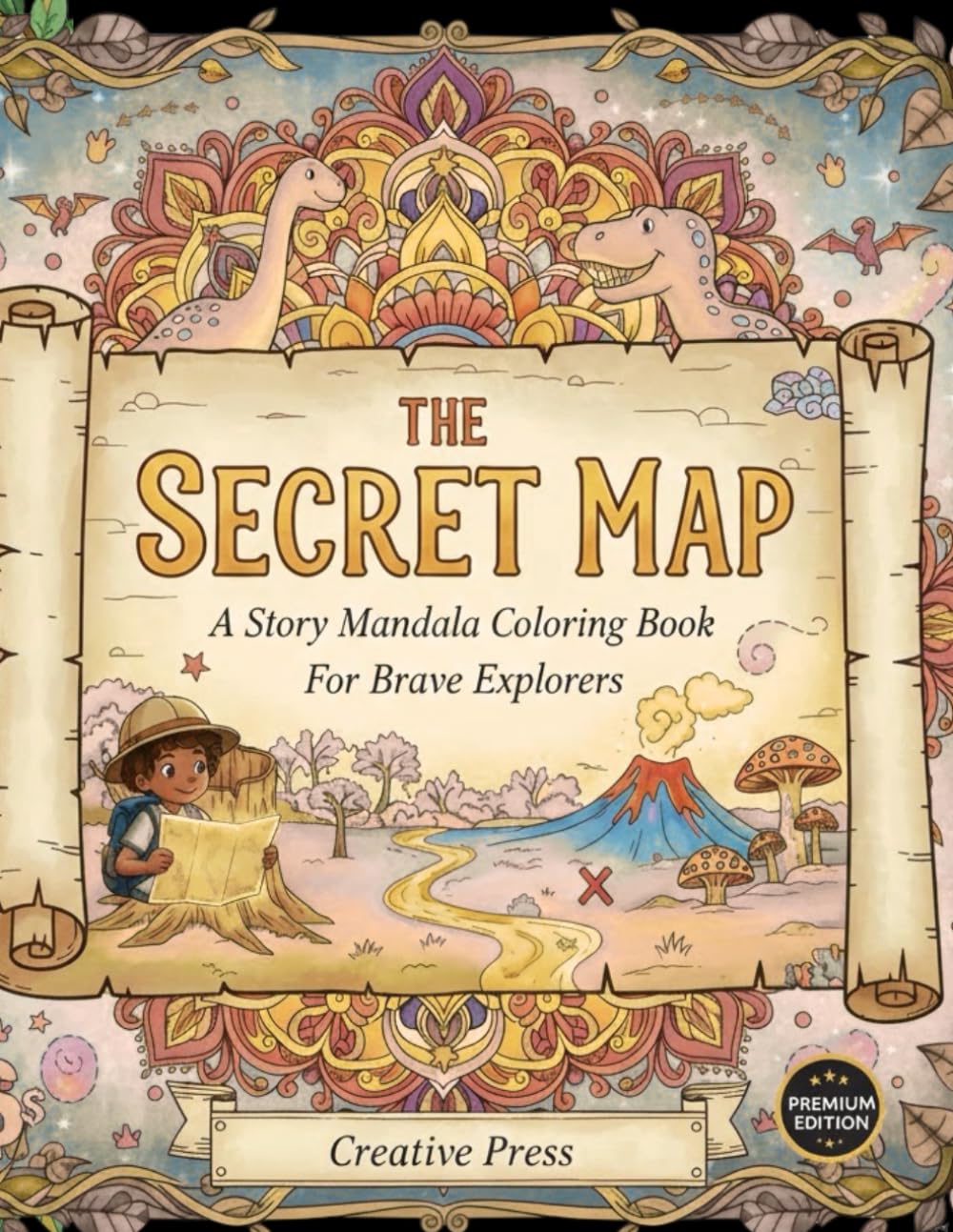 The Secret Map: A Story Mandela Coloring Book For Brave Explorers