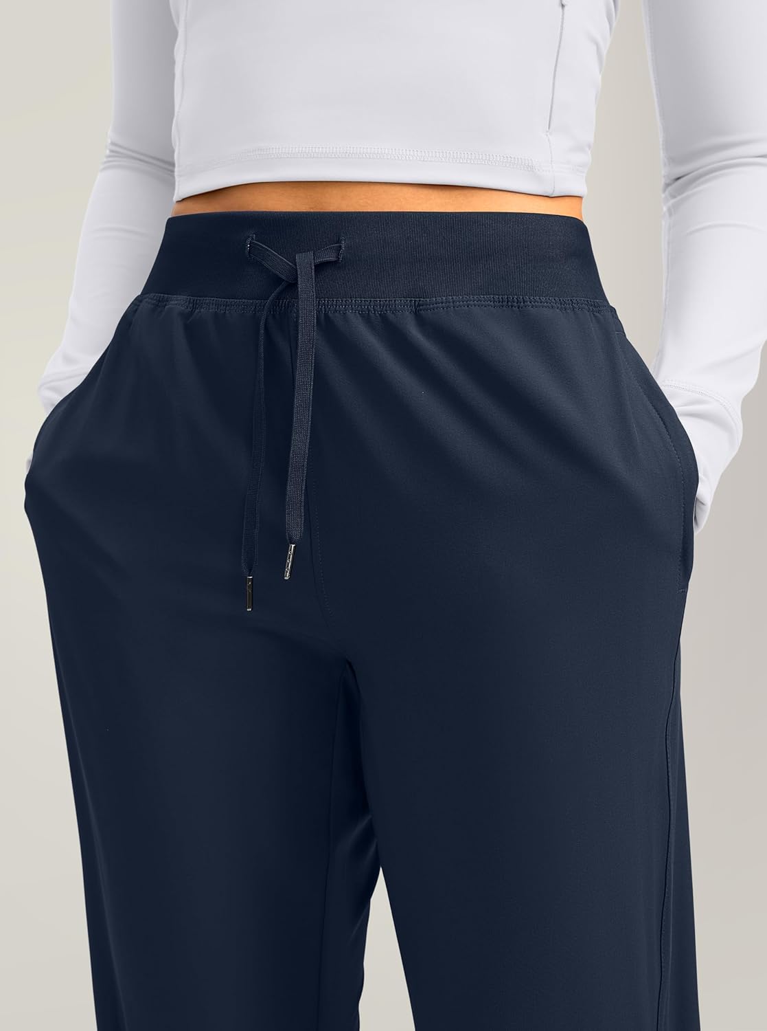 Soothfeel Women's Joggers with Zipper Pockets Lightweight Running Gym Travel Casual Workout Athletic Joggers Pants for Women - Image 4