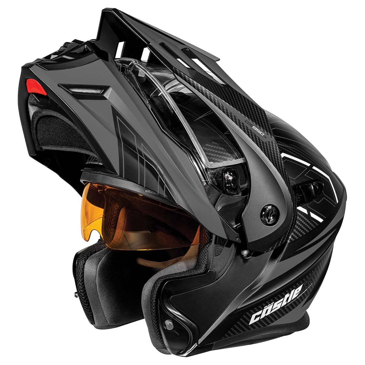 Castle X CX950 V2 Fierce Modular Snow Helmet (Matte Black/Charcoal - X-Large)