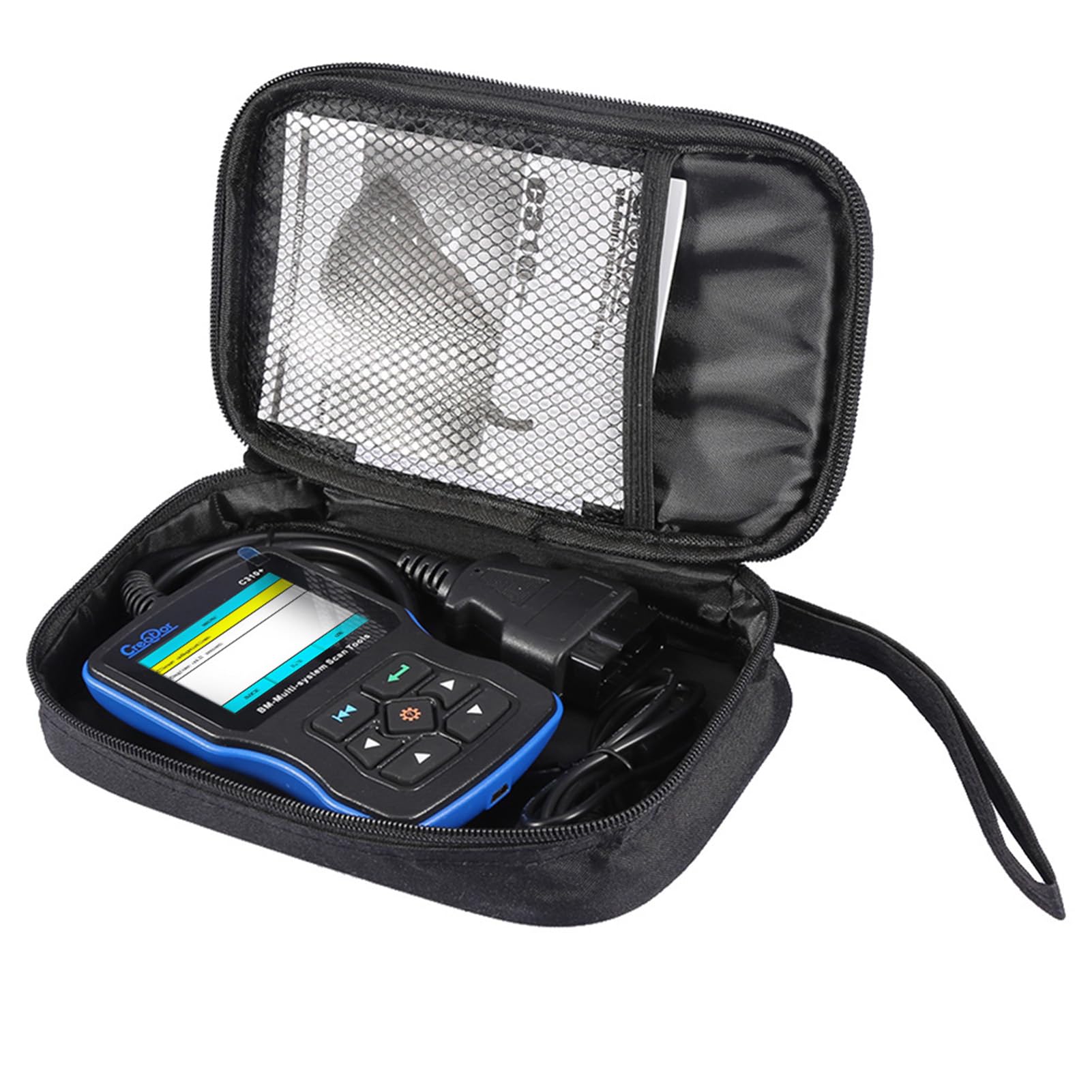 Tbest C310+ OBD2-Scanner-Diagnosetool, Codeleser, Öl-Reset-Scan-Tool, Diagnosescanner, Motor, ABS, SRS, Live-Daten, 2,8-Zoll-Farbbildschirm mit 20PIN-OBD-Kabel