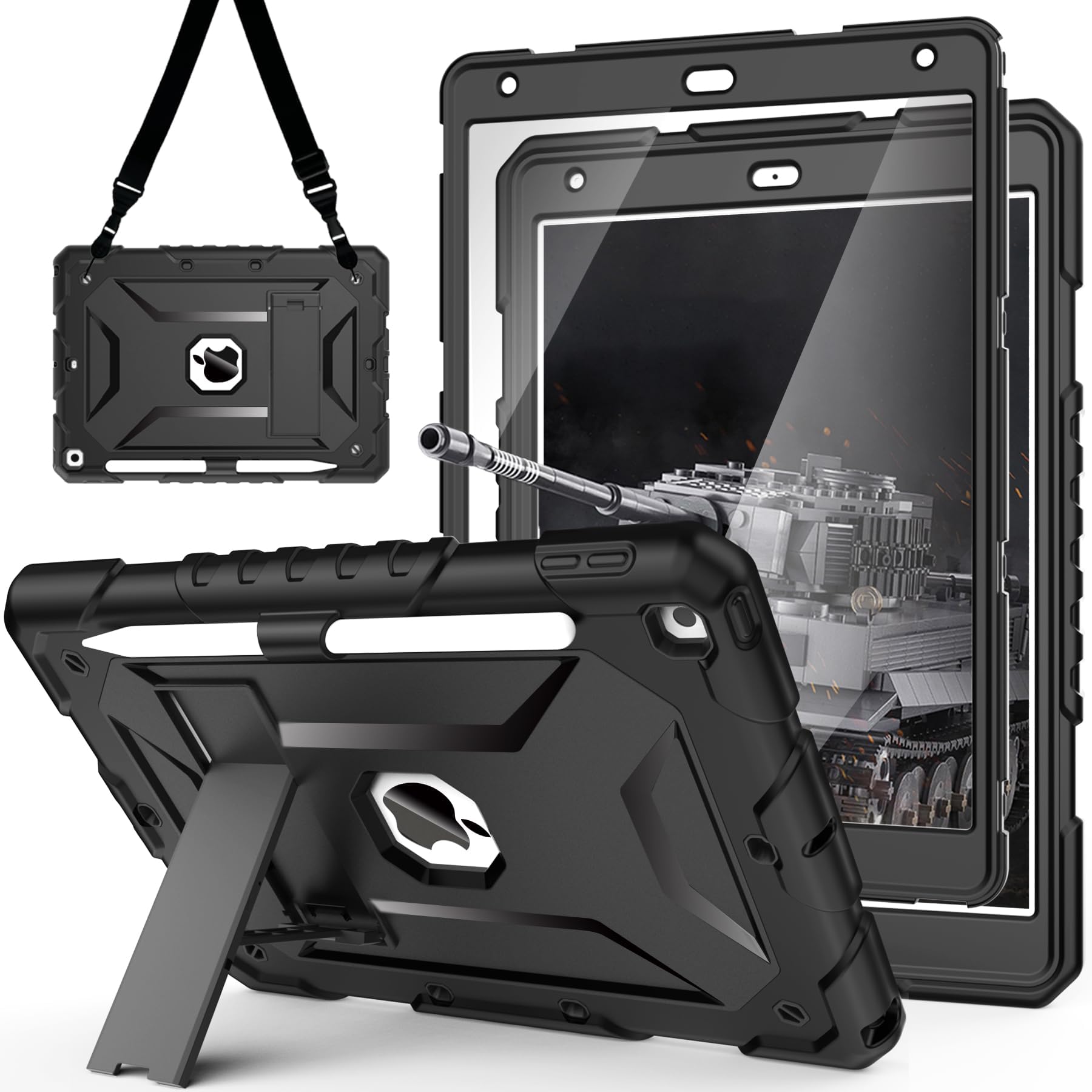 SEYMAC stock Custodia per iPad 9a/8a/7a Generazione 10,2'' 2021/2020