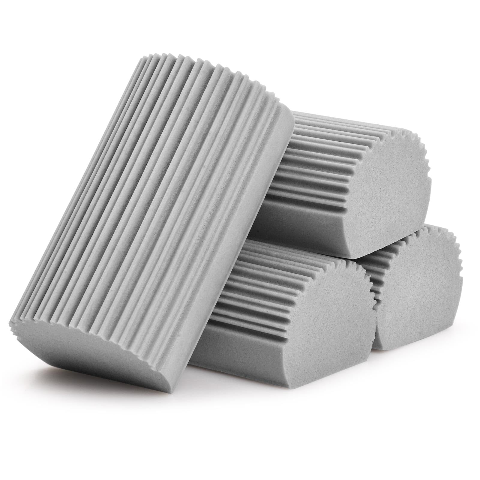 4 Esponja de PVA Absorbente, Esponja de Limpieza Húmeda Plumero Húmedo, 10.3 * 6 * 4CM Vapor Reutilizables Esponja Mágica, para Persianas Ventanas Rejillas de Ventilación Hogar Coche