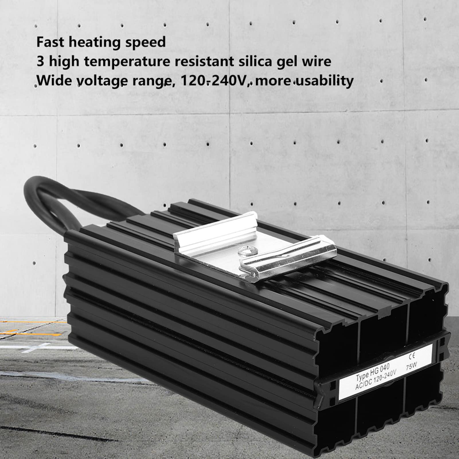 HG040-75W Schrankheizung, Luftheizung, 120-240 V Aluminium-PTC-Heizelementheizung mit Konstanter Temperatur für Industrieanlagen