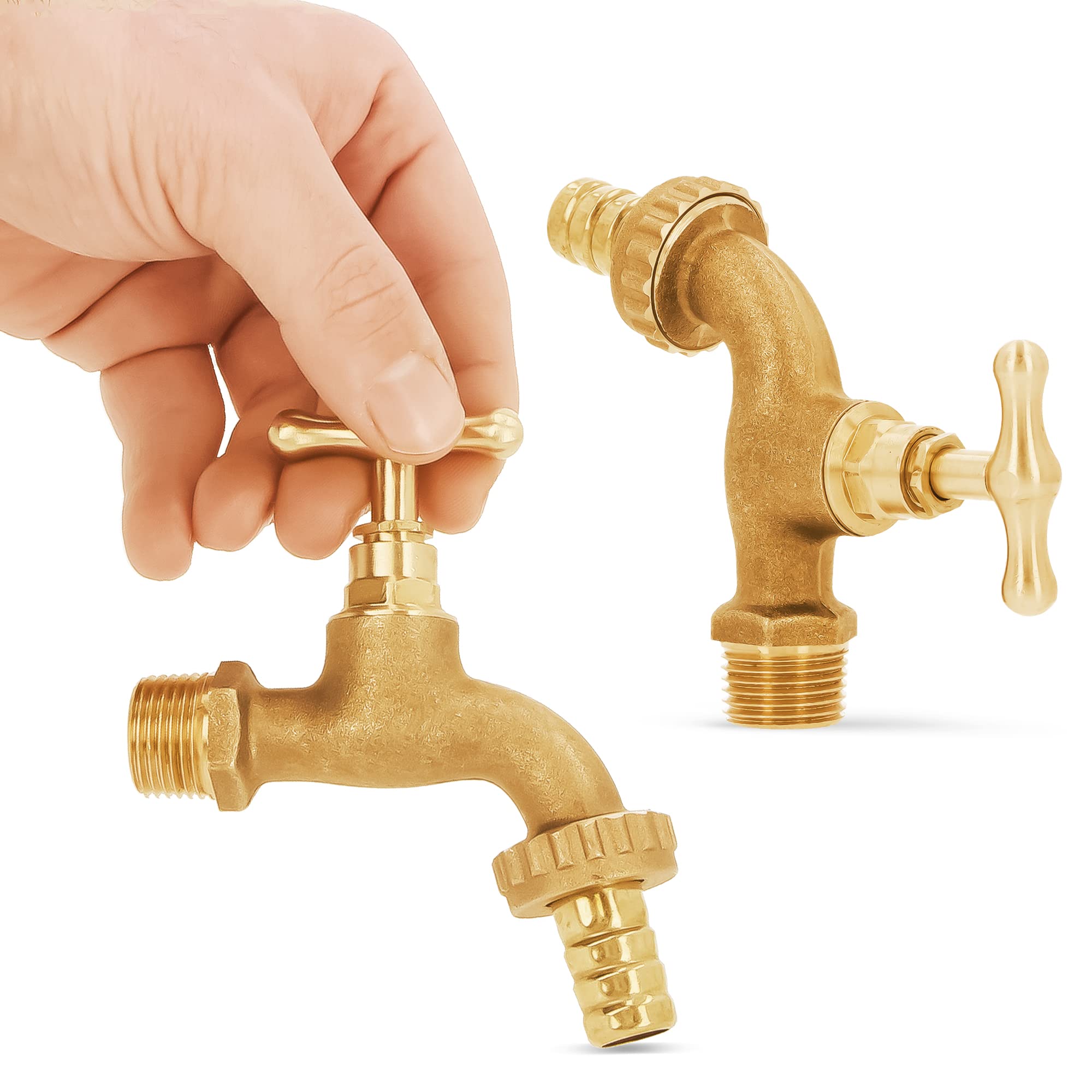 Joywayus 1/2 maschio ottone giardino irrigazione 3 vie