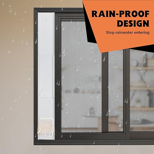 Miniatura 8 de GCGOODS Placas de sellado de ventana de ventilación de secadora para manguera de secadora de 4 pulgadas, kit de ventana de ventilación de secadora