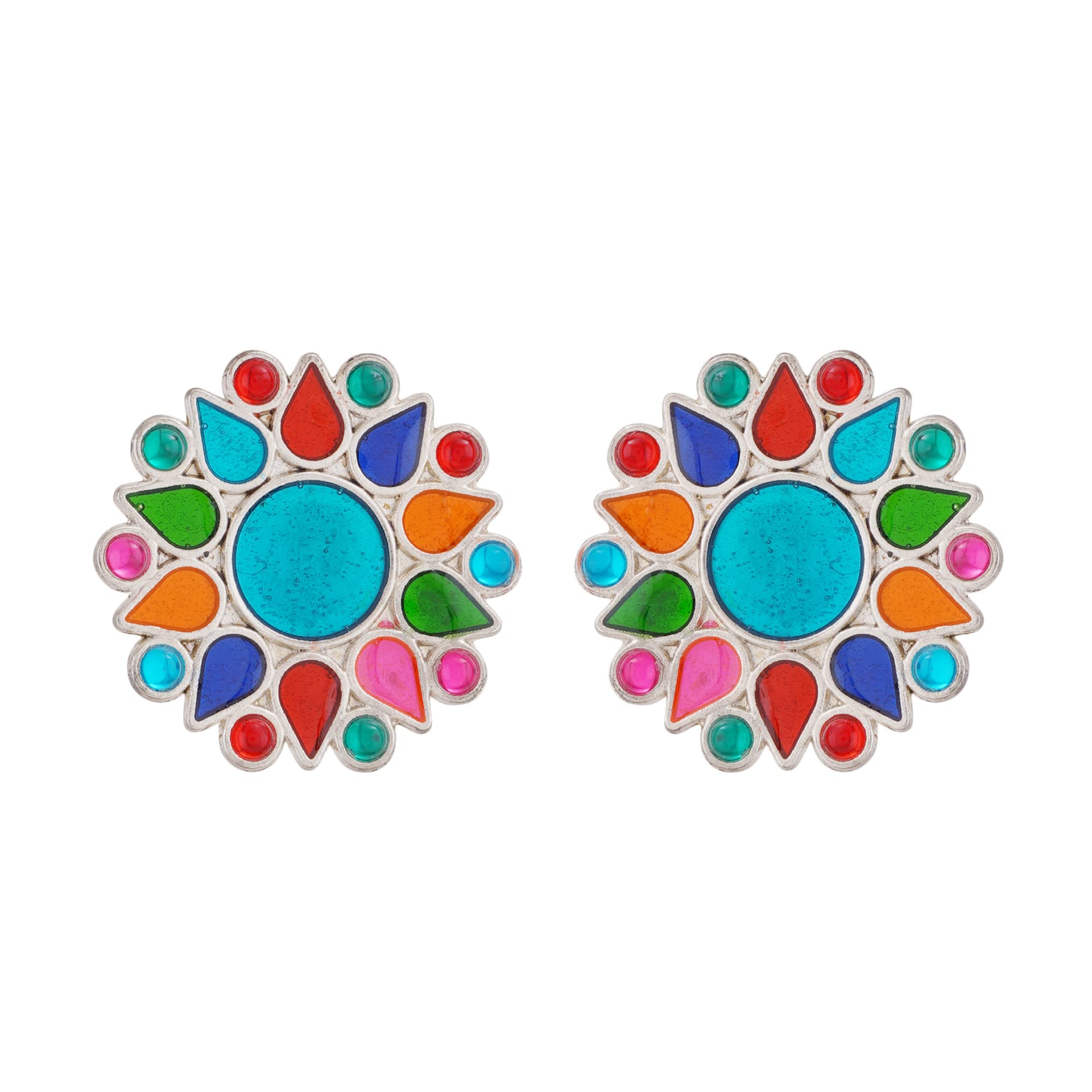 See full amazon price history chart for Shreyadzines Silver Oxidized Plating Traditional Style Enamel Stone Floral Traditional Afghani Stud Earrings for Women and Girls (Multicolor) Shreyadzines Silver Oxidized Plating Traditional Style Enamel Stone Floral Traditional Afghani Stud Earrings for Women and Girls (Multicolor) (B0BNQPY82Z) Amazon Price History, Amazon Price Tracker