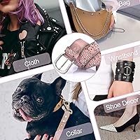 Vista 6 de 200 juegos de remaches redondos de 6 mm con tapas dobles, remaches de cuero, pernos tubulares metálicos para bolsos, sombreros, zapatos, ropa