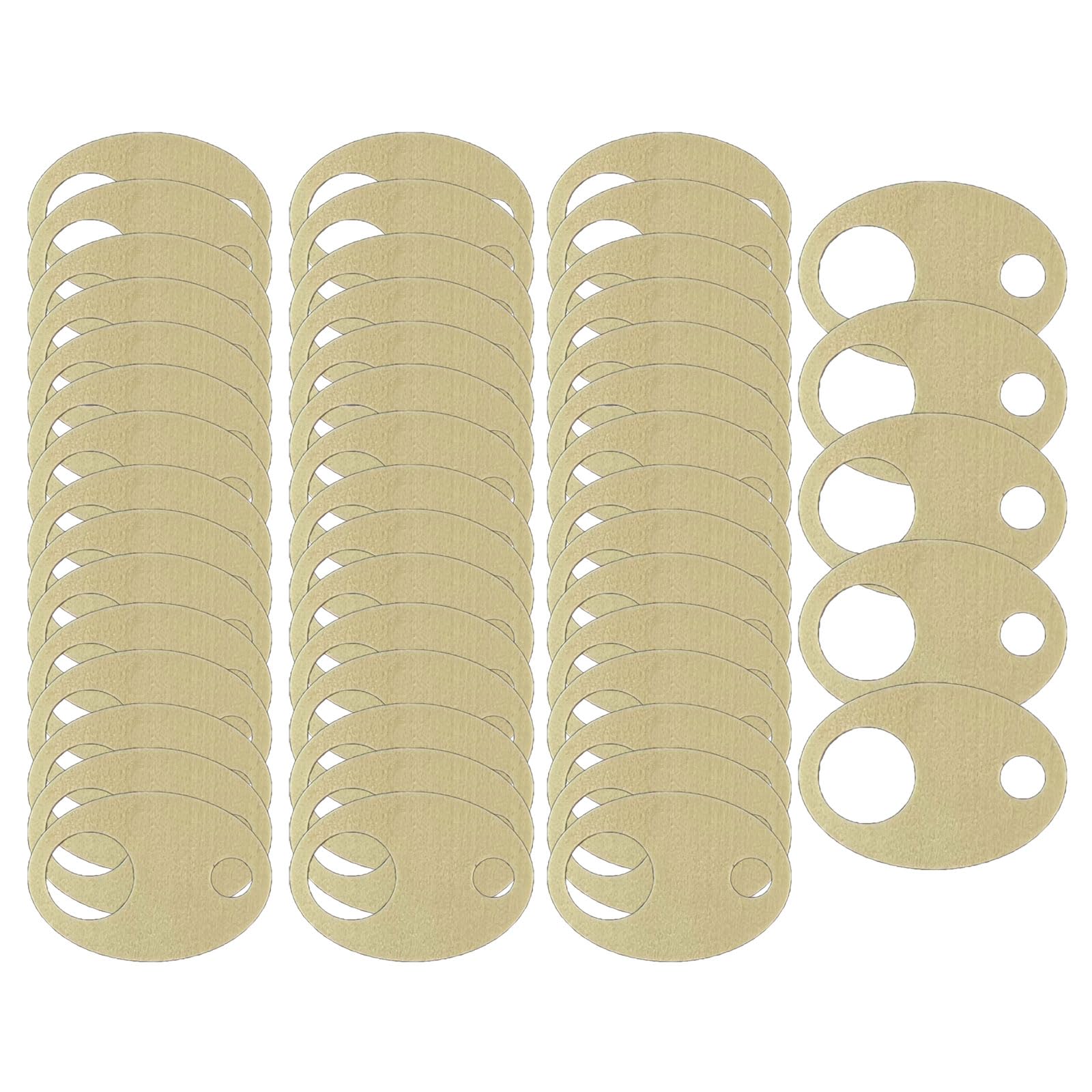 Buxuaaaa 50 Pcs Wood Thread Stitching Treads Bobbins Board Card Embroidery Flosses Chip Organization for Sewing Storage
