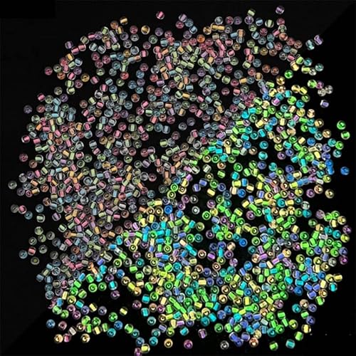 660 piezas de cuentas luminosas brillos en el color uv de color UV oscuro cambiando cuentas de cuentas reactivas acrílicas brillantes para cuentas espaciadoras de resina de bricolaje de bricolaje Cover