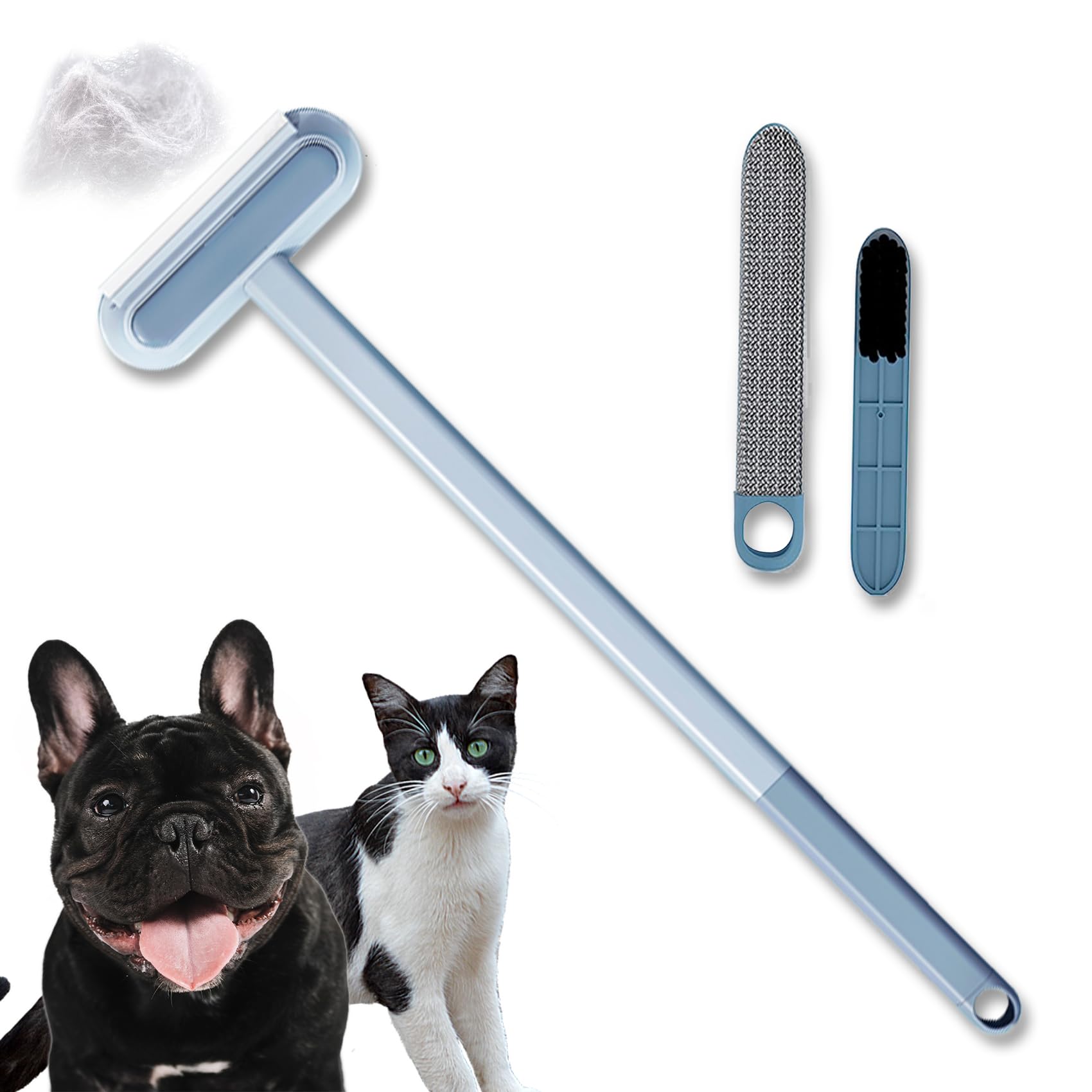 Pet Hair Remover Tool 3 in 1 Reusable Cat and Dog Hair Remover for