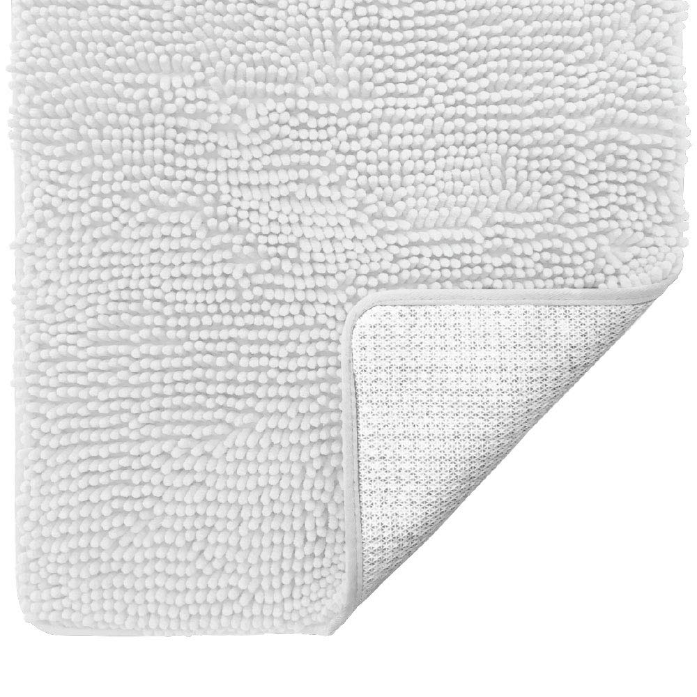 Gorilla Grip Soft Absorbent Bathroom Rugs, 60x24, Luxury Chenille Shaggy Bath Mat, Machine Washable 