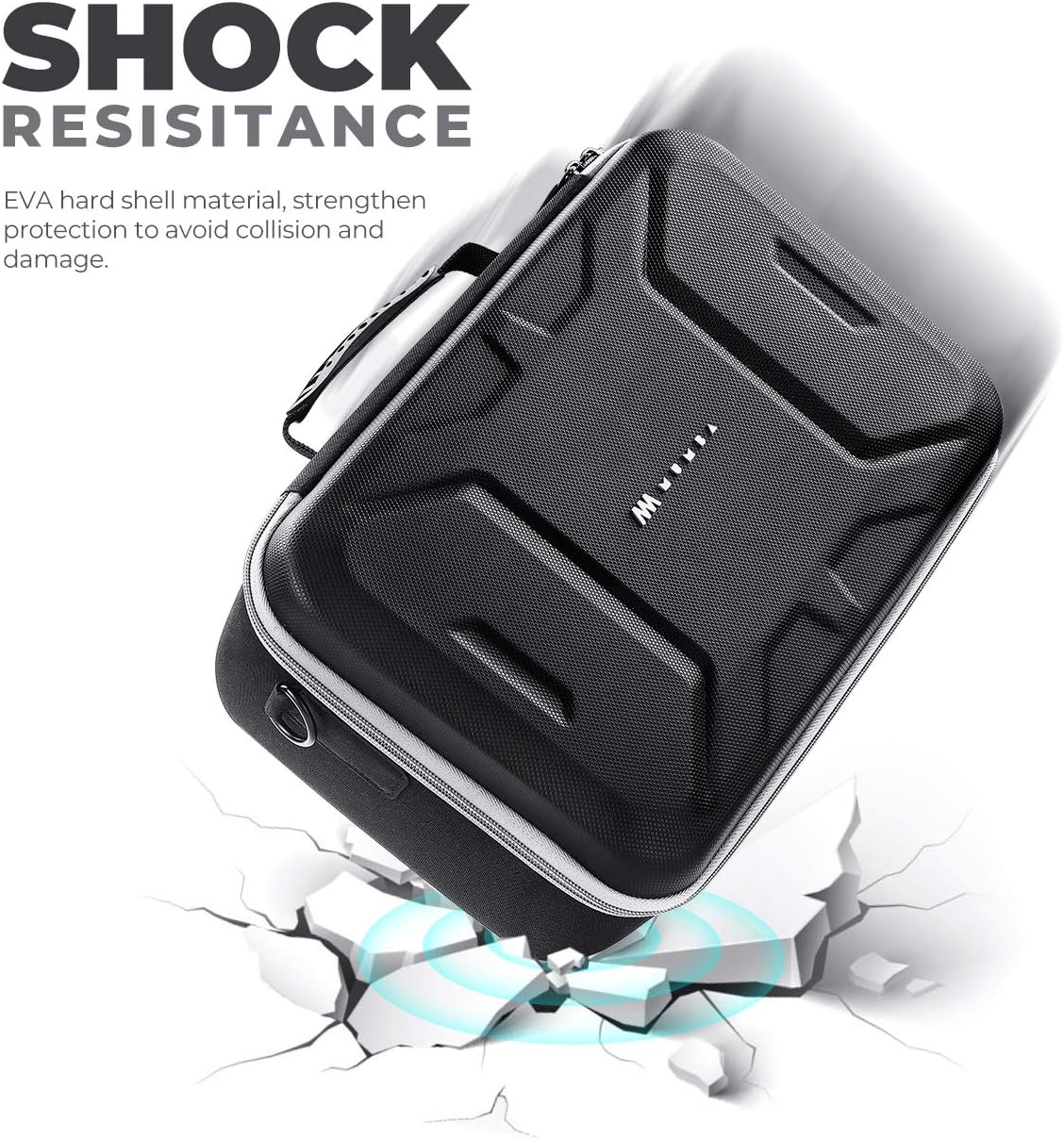 Mumba Deluxe Carrying Case for Nintendo Switch 2 [Max Version] All-in-One Hard Shell Travel Case,27 Game Card Slot, for Switch 2 Console, Pro Controller, Dock, Joy-Con, Switch 2 Accessories (Black) - Image 6