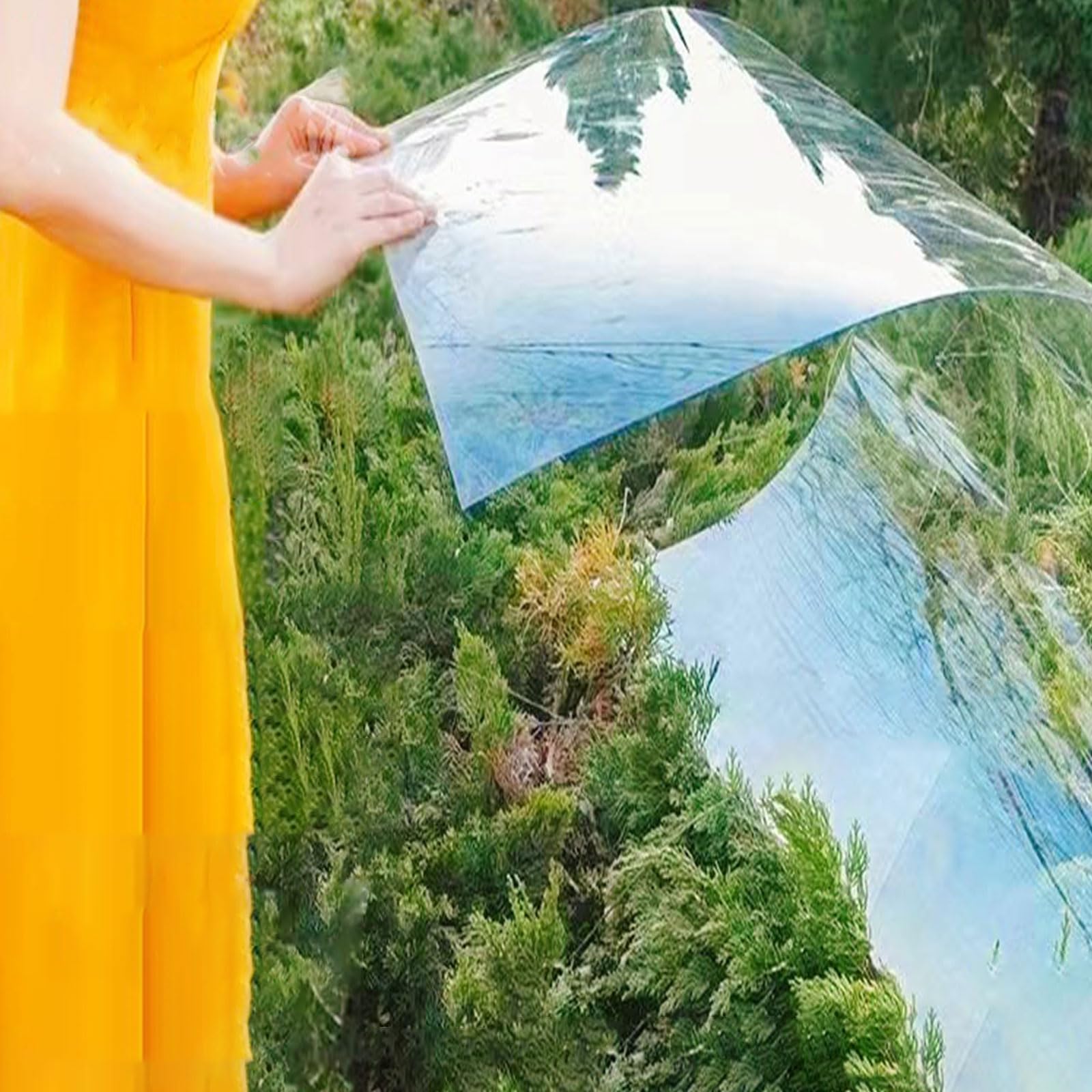 Auvent extérieur en polycarbonate transparent et toiture plastique pour abri