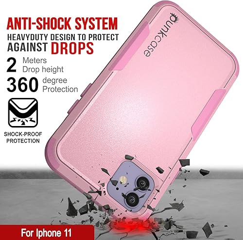 Miniatura 7 de Punkcase Funda para iPhone 11 con clip para cinturón Serie Patrón 4-1, resistente y protectora multicapa con soporte integrado para iPhone 11 (5.8