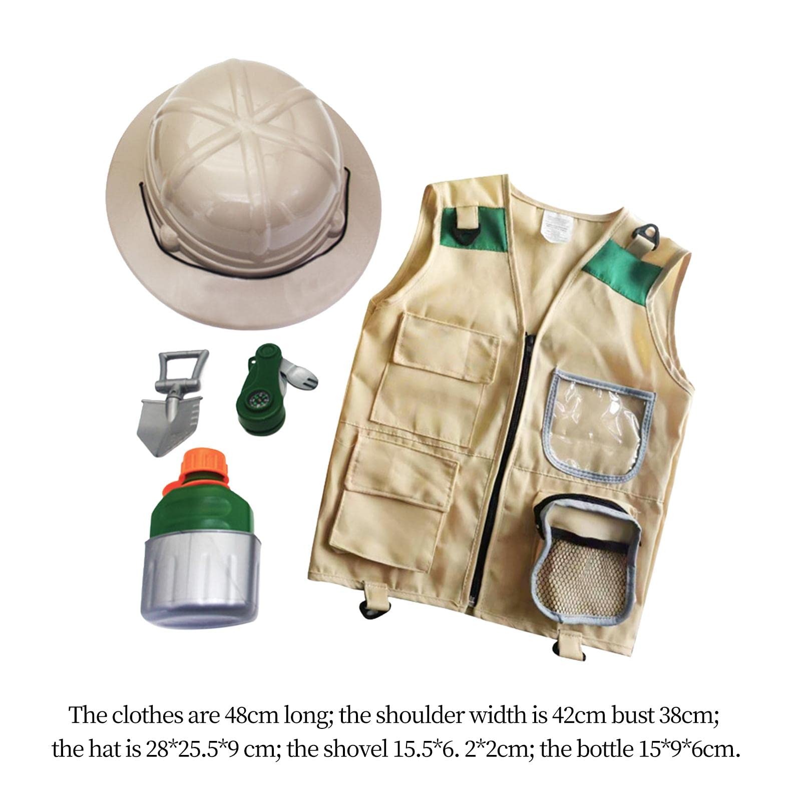 5er-Set Outdoor-Abenteuer-Kits, Lernspielzeug, Hinterhof-Kostüm, waschbar, Cargo-Weste, Stil A