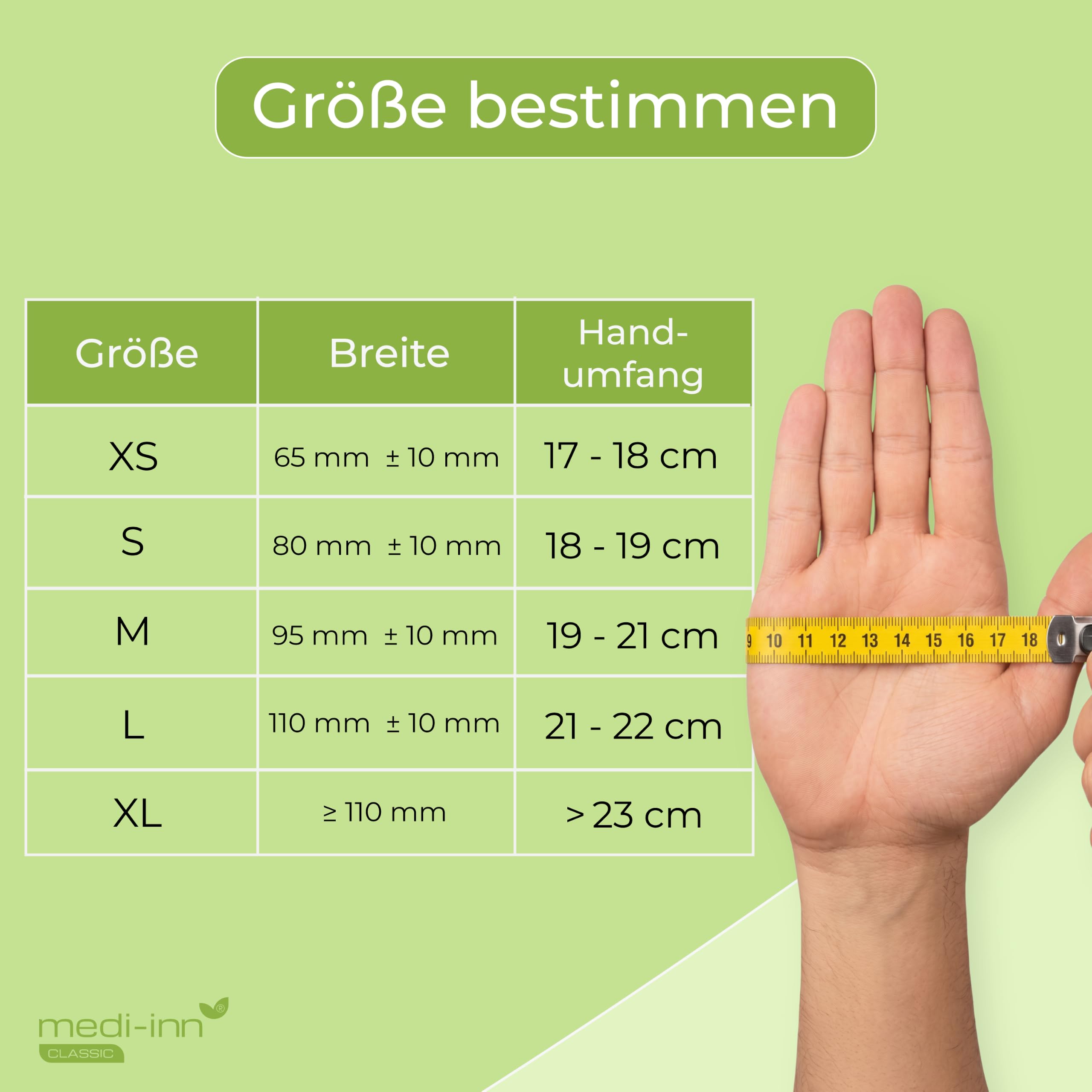 Medi-Inn+ Nitril Magenta Einmalhandschuhe puderfrei (M, 10 x 100 = 1000 Stück)