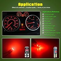 Vista 6 de Bombilla LED de repuesto para panel de instrumentos de alta intensidad T5 PC74 PC37 PC118 T10 PC168 PC175 PC194 PC194R PC195 PC160 PC161, 37 74 73