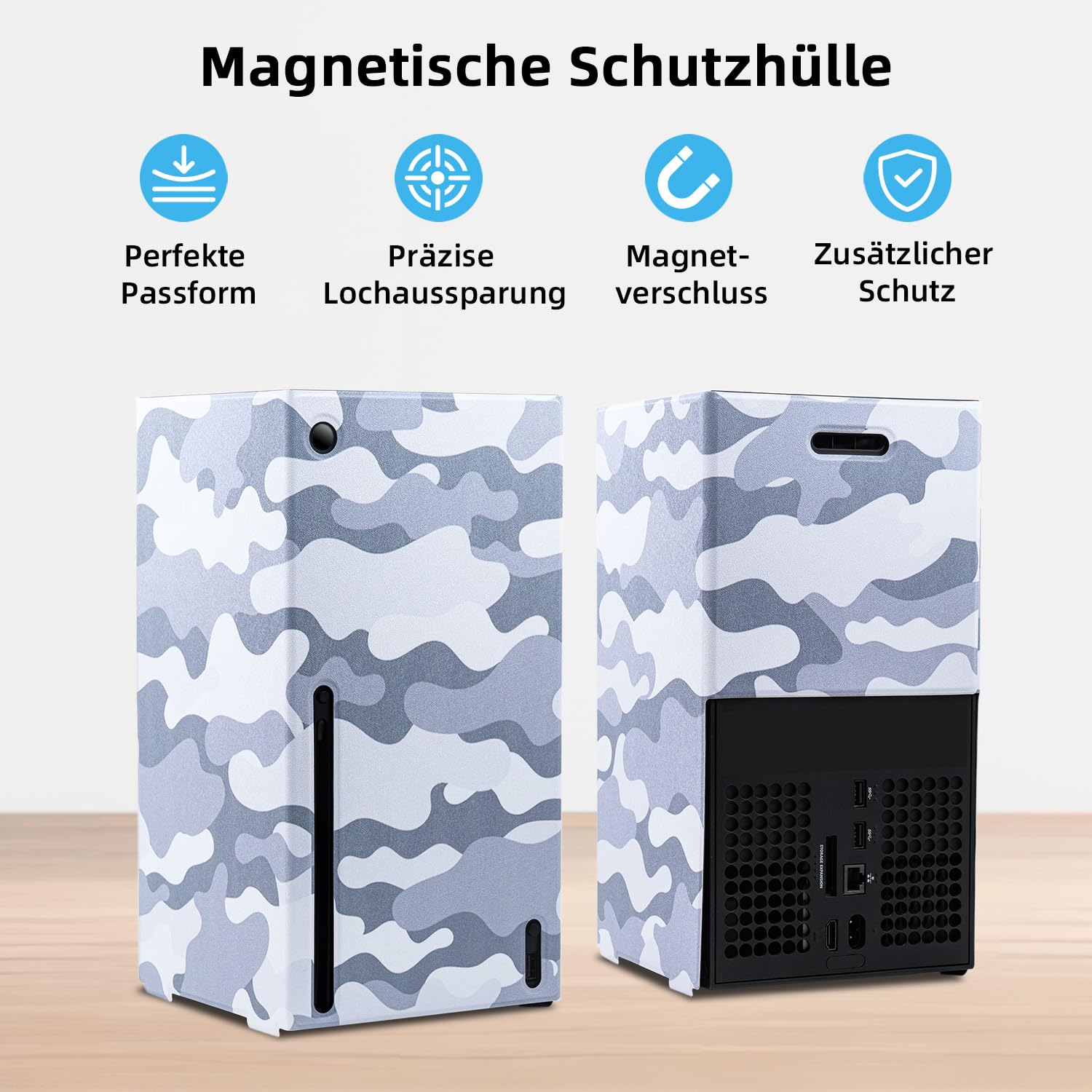 Mcbazel Magnetische Smart Wraps Hülle Schutzhülle Hülle Abdeckung Case für Xbox Series X
