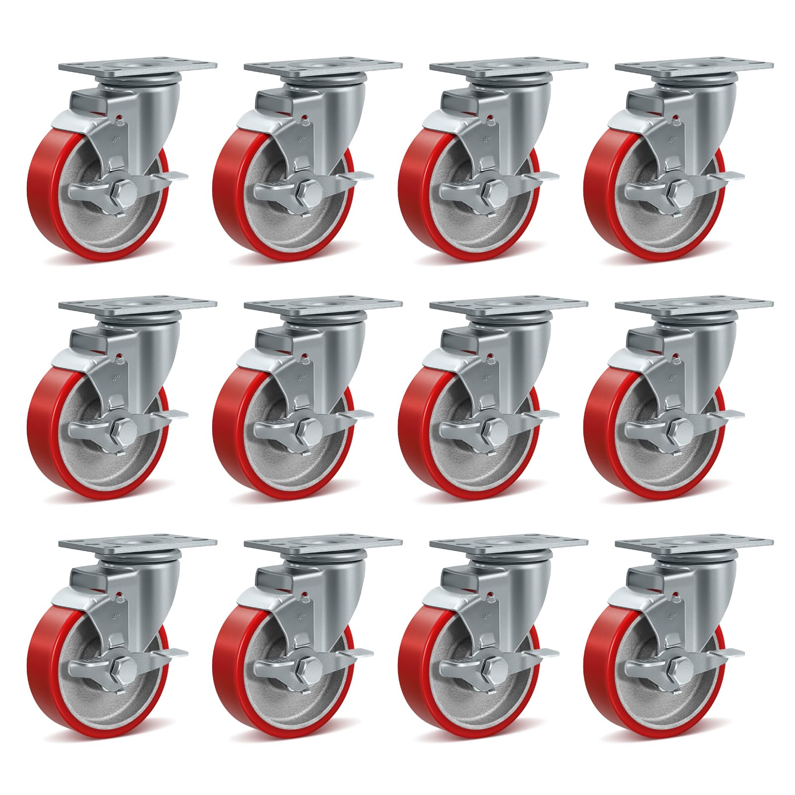 Heavy Duty Industrial Casters - 1800 lb Capacity -29 Heavy Duty Industrial Casters - 1800 lb Capacity -29