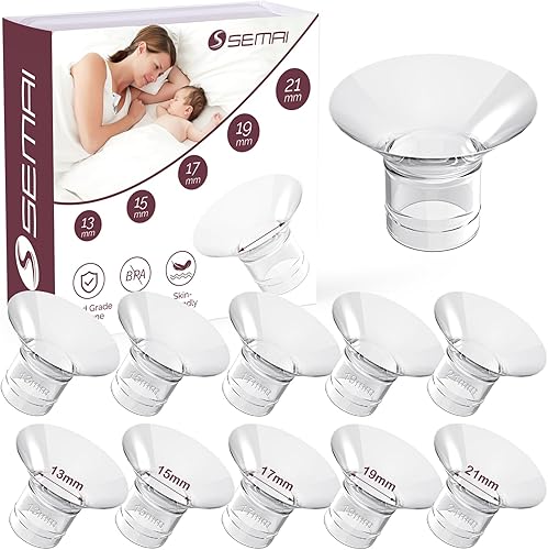 Flange Insert 6PCS 171921mm for Momcozy S9S9proS10S12S12proMedelaTsreteSpectraBellababy etc 24mm Wearable Breast Pump, Reduce 24mm Tunnel Down to