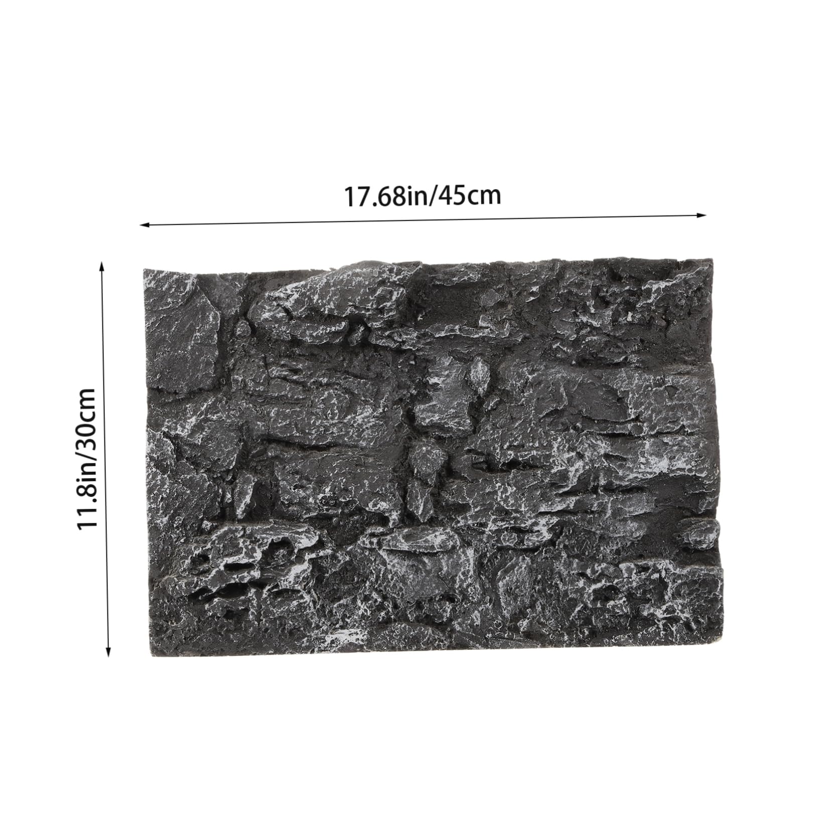 Mikikit Three-Dimensional Rock Decorative Board Aquarium Wall Panel Fish Tank Background Rocks 3D Backing for Fish Tanks Terrarium Rock Terrarium Decor Lizard Tank Decor Large Dark