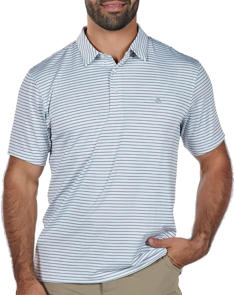 Arctic Cool Mens Polo Instant Cooling Moisture Wicking Performance UPF 50+ Short Sleeve Polo