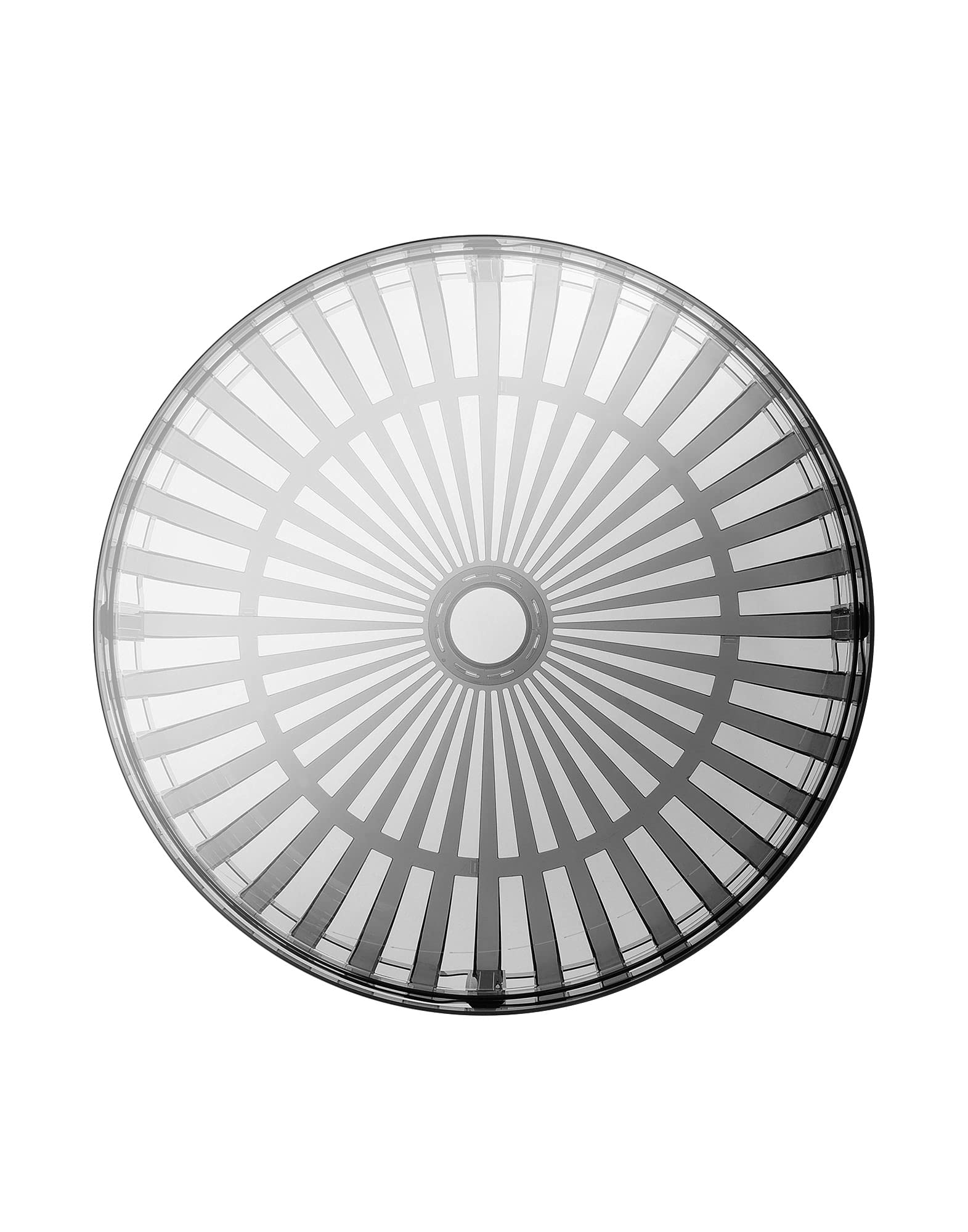 Kartell Panier, Cesto Contenitore, Policarbonato, Fume, Ø 61 x H 21 cm