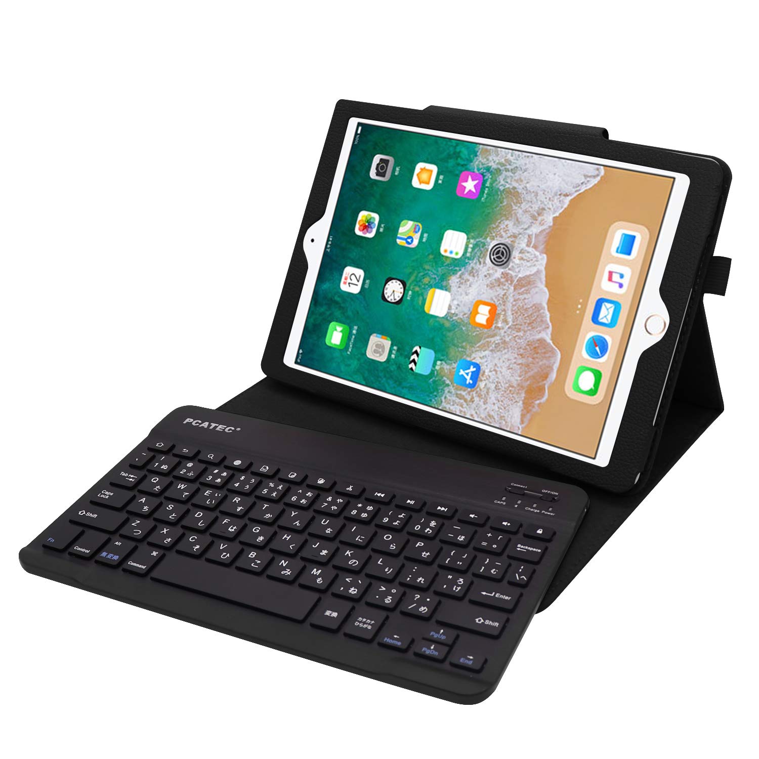 Amazon | ピーシーエーテック レザーケース付き Bluetooth キーボード