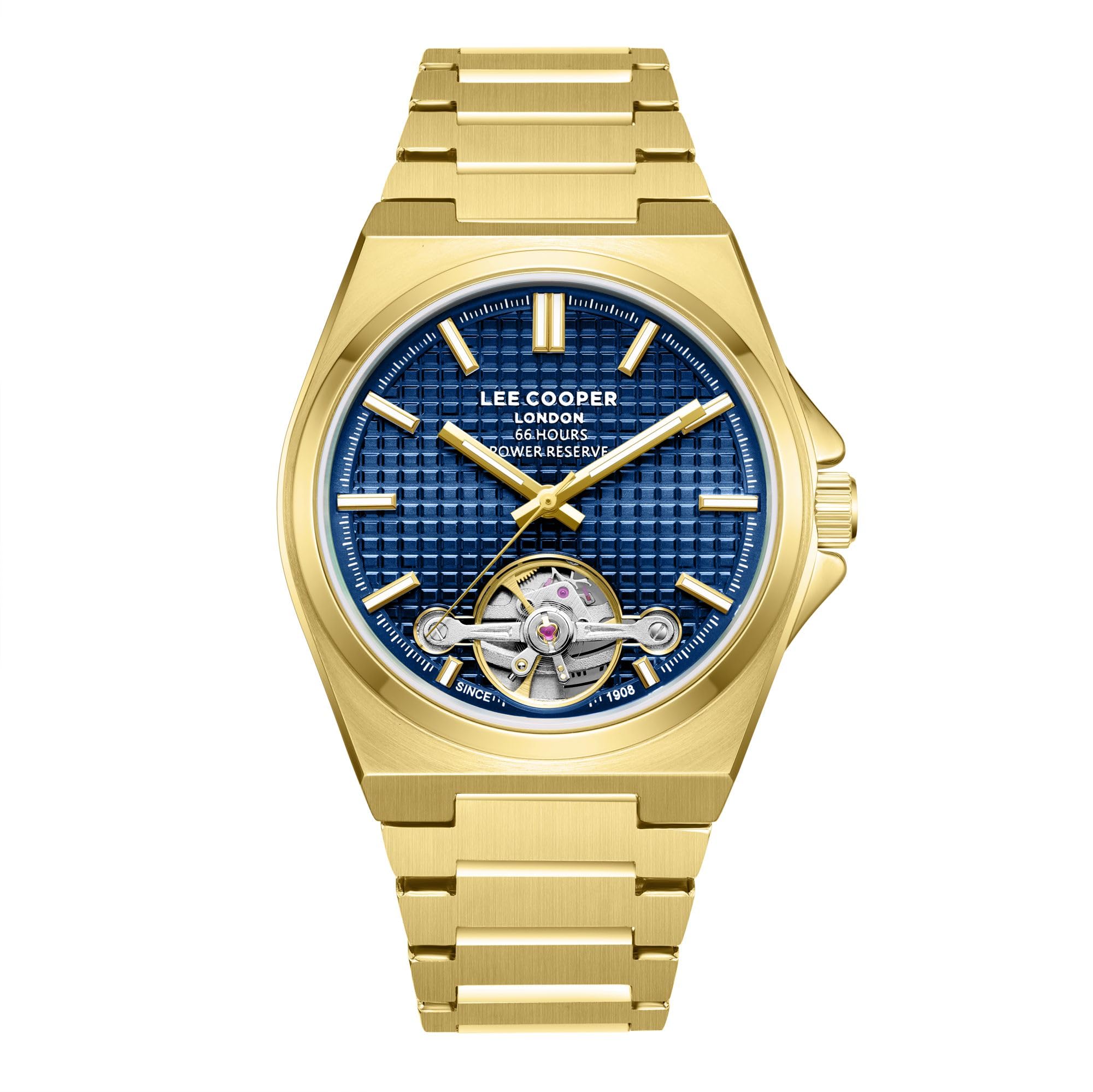 Buy Lee Cooper Mechanical Blue Round Dial Men's Watch - LC08229