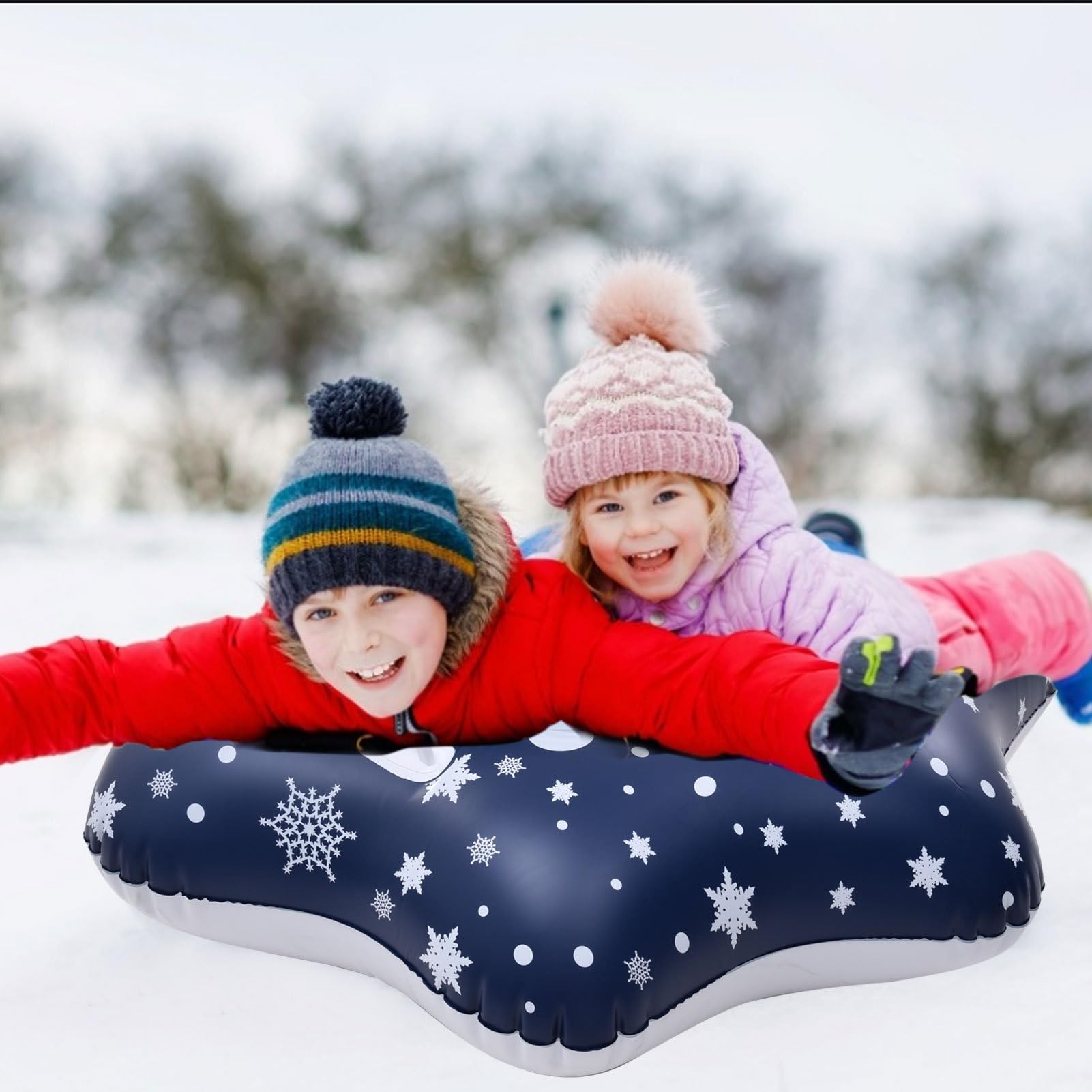 Inflatable Sledge, Winter Outdoor Component, Durable Ski Accessory Supply